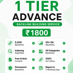 1 Tier Advance – 5,000 Premium Backlinks