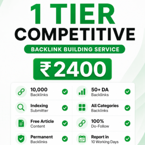 1 Tier Competitive – 10,000 Authority Backlinks